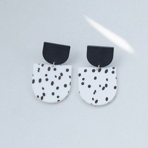 Dalmatian Print Earrings